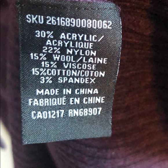 Cozy and stretchy long sleeve sweater. Purple - Picture 3 of 3